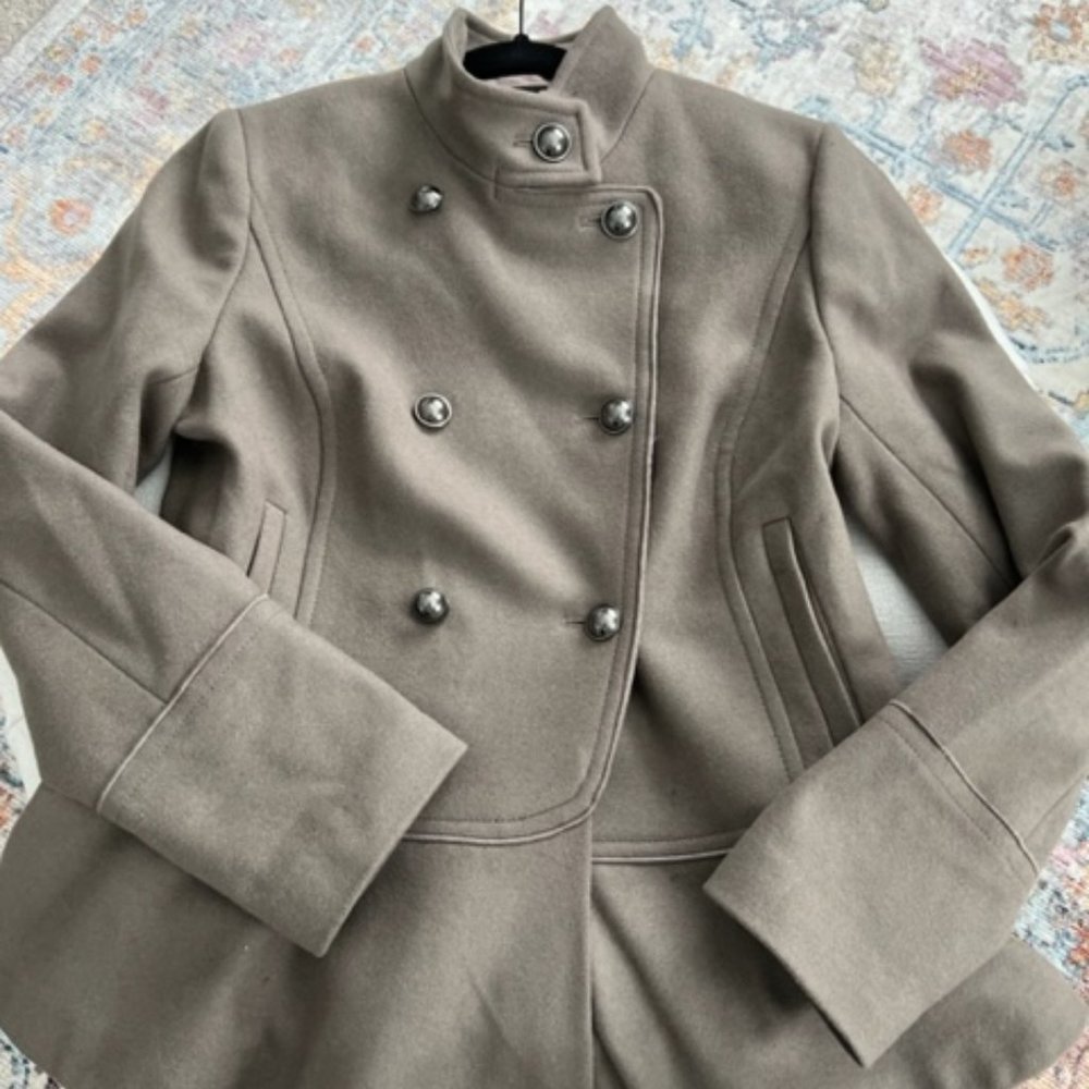 Banana Republic Italian Wool Peplum Coat (size S)